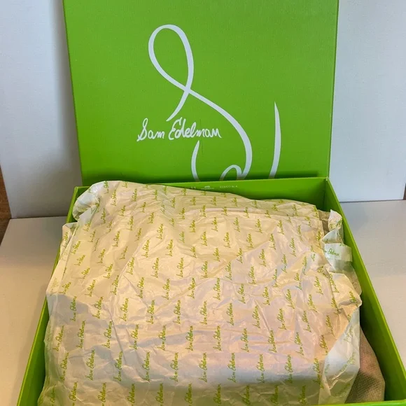 NIB SAM EDELMAN IRIE SQUARE TOE BRIGHT DAHLIA SUEDE ANKLE BOOTIE WOMENS 8.5 WIDE - Picture 14 of 15